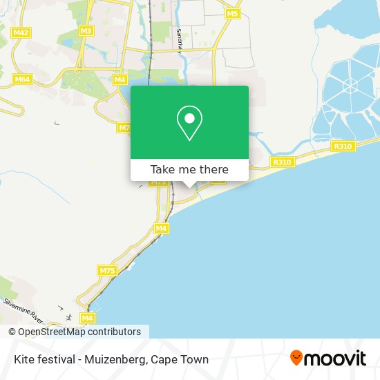 Kite festival - Muizenberg map
