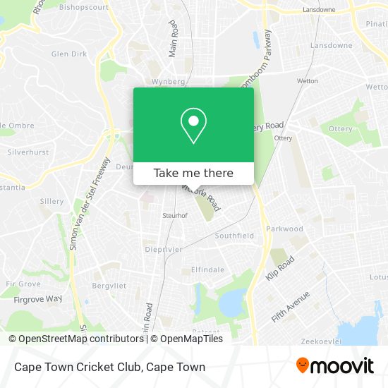 Cape Town Cricket Club map