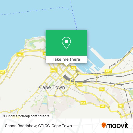 Canon Roadshow, CTICC map