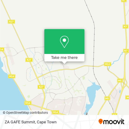 ZA GAFE Summit map