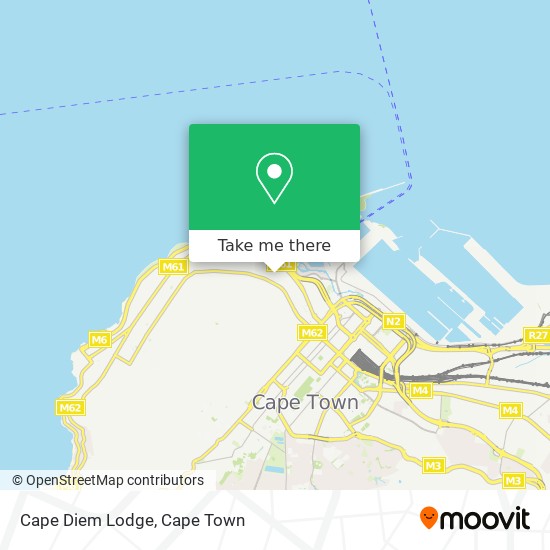 Cape Diem Lodge map