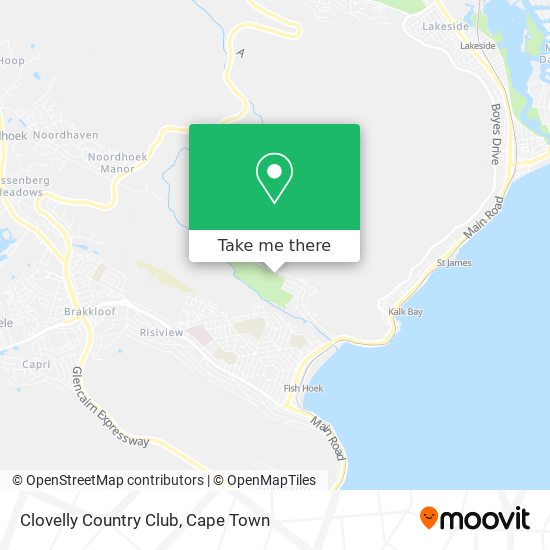 Clovelly Country Club map