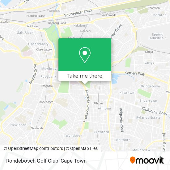Rondebosch Golf Club map
