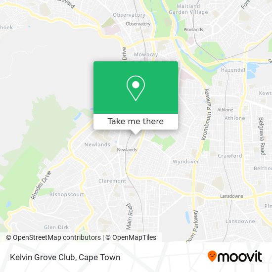 Kelvin Grove Club map