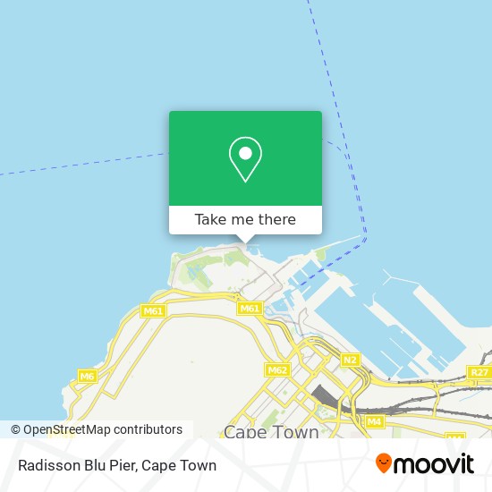 Radisson Blu Pier map