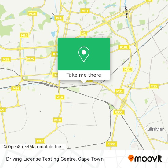 Driving License Testing Centre map