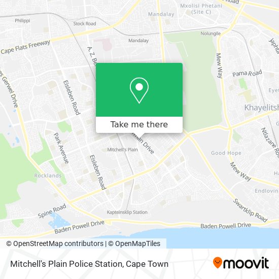 Mitchell's Plain Police Station map