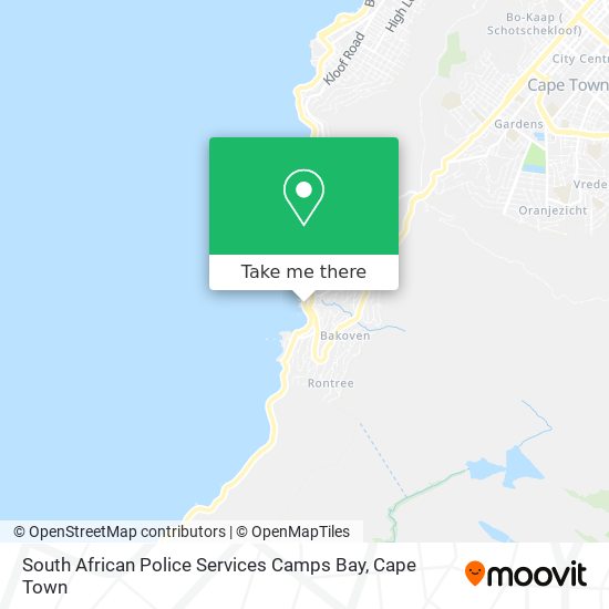 South African Police Services Camps Bay map