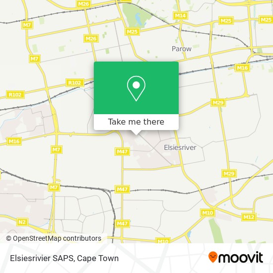 Elsiesrivier SAPS map