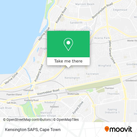 Kensington SAPS map
