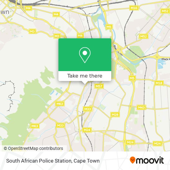 South African Police Station map