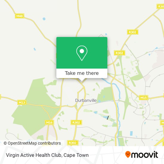 Virgin Active Health Club map