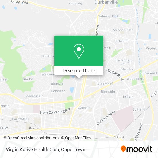 Virgin Active Health Club map