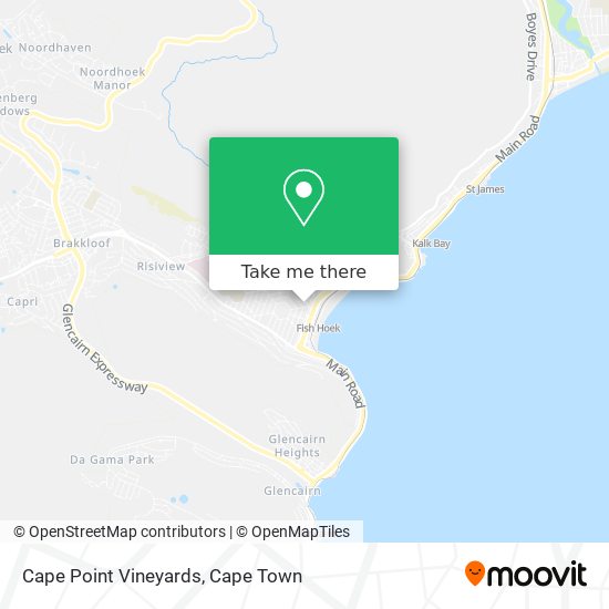 Cape Point Vineyards map