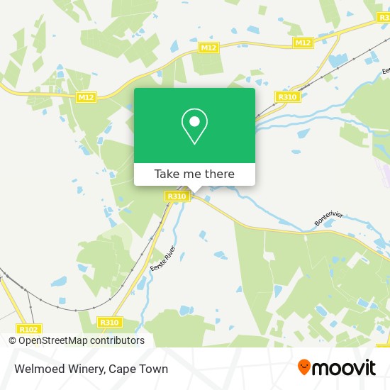 Welmoed Winery map