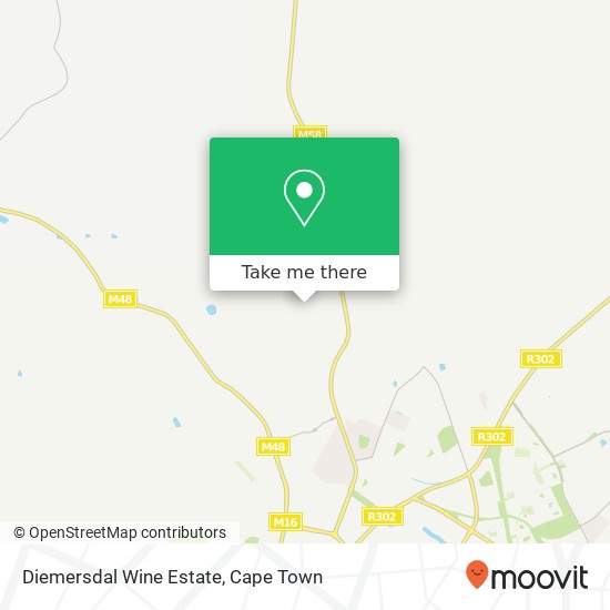 Diemersdal Wine Estate map