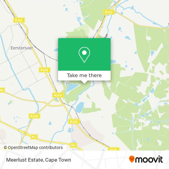 Meerlust Estate map