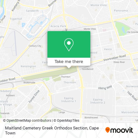 Maitland Cemetery Greek Orthodox Section map