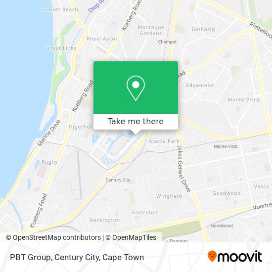 PBT Group, Century City map