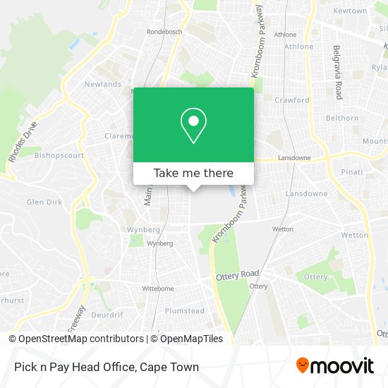 Pick n Pay Head Office map
