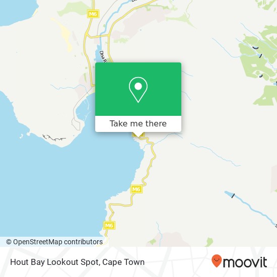 Hout Bay Lookout Spot map