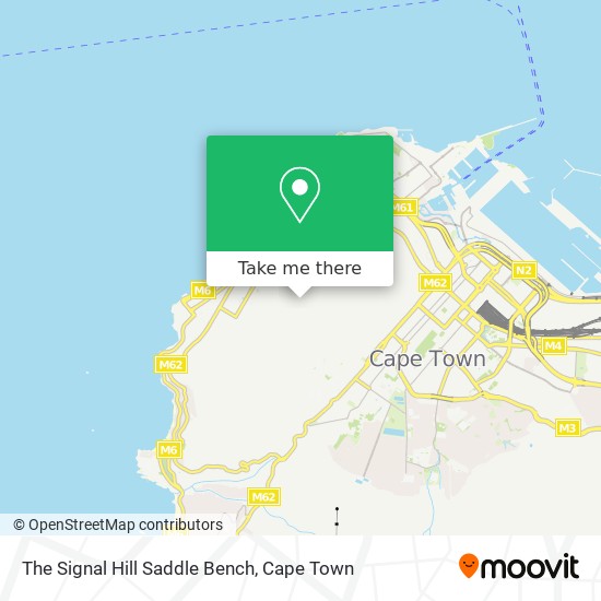 The Signal Hill Saddle Bench map