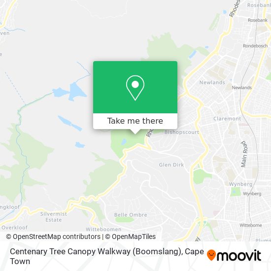 Centenary Tree Canopy Walkway (Boomslang) map