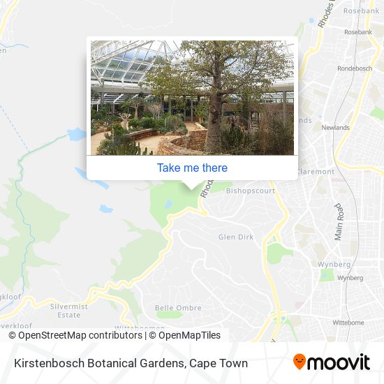 Kirstenbosch Botanical Gardens map