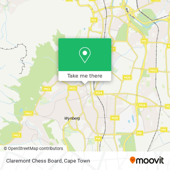 Claremont Chess Board map