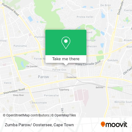 Zumba Parow/ Oostersee map