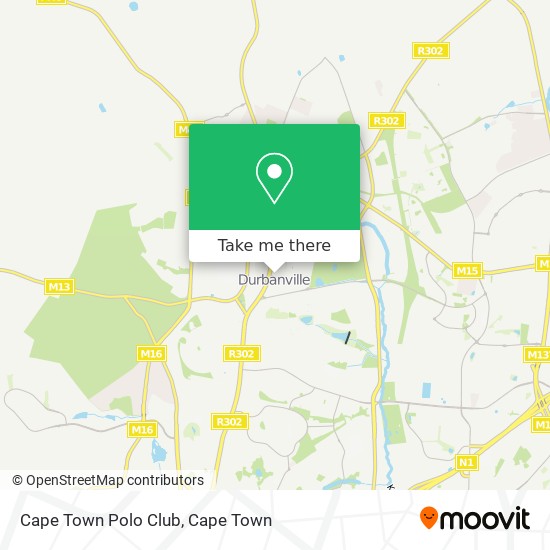 Cape Town Polo Club map