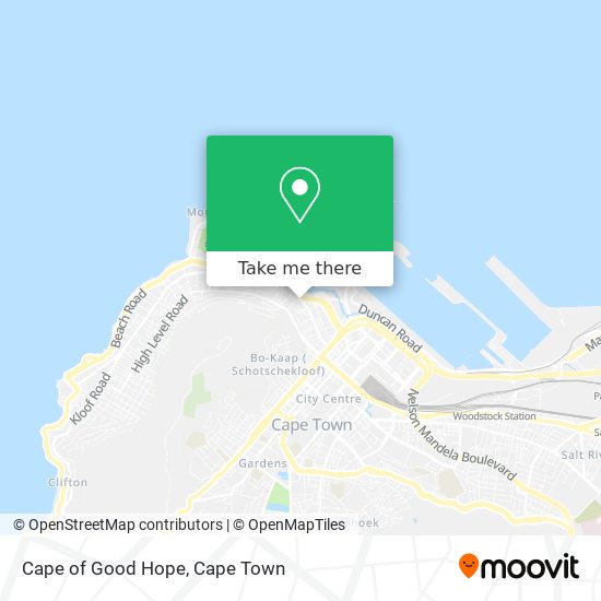 Cape of Good Hope map
