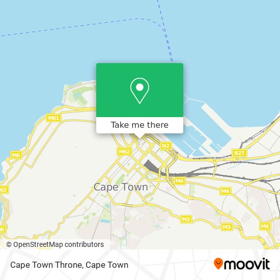 Cape Town Throne map