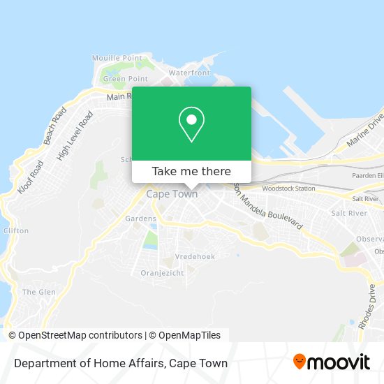 Department of Home Affairs map