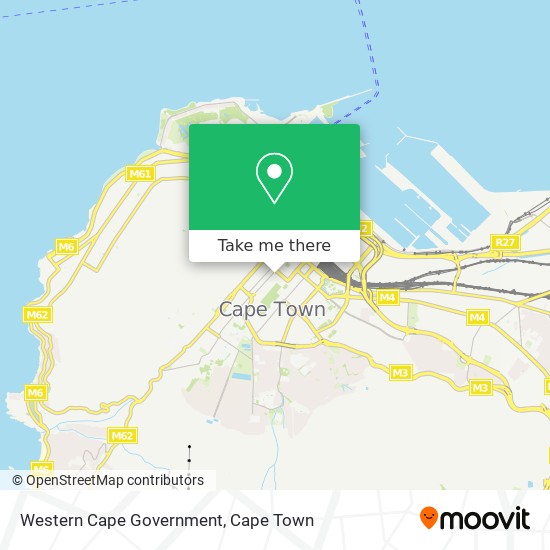 Western Cape Government map
