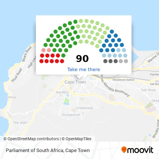 Parliament of South Africa map