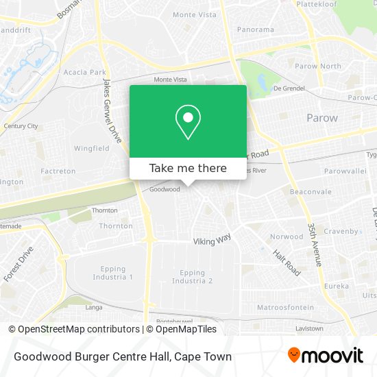 Goodwood Burger Centre Hall map