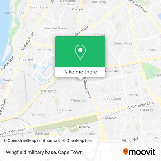 Wingfield military base map