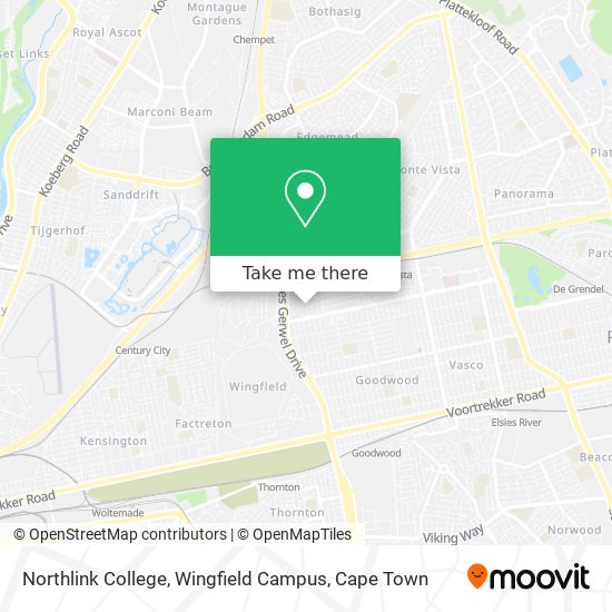Northlink College, Wingfield Campus map