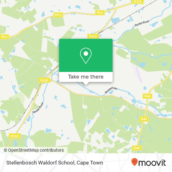 Stellenbosch Waldorf School map
