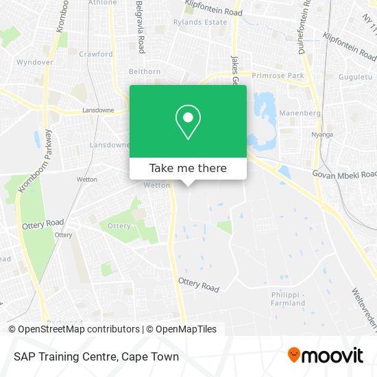SAP Training Centre map