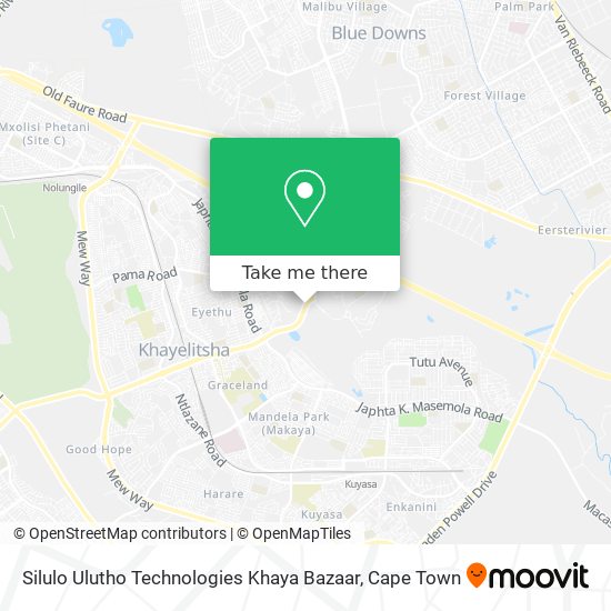 Silulo Ulutho Technologies Khaya Bazaar map