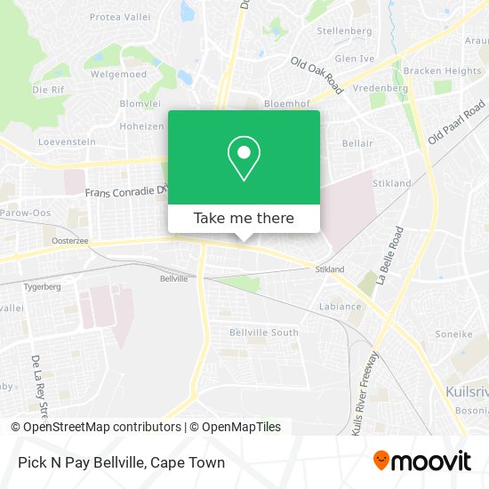 Pick N Pay Bellville map