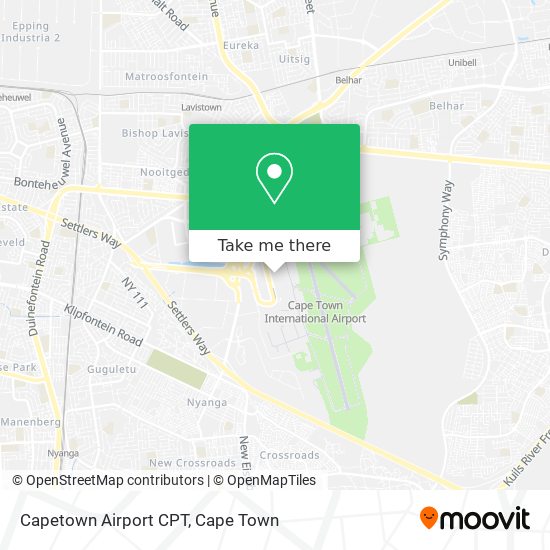 Capetown Airport CPT map