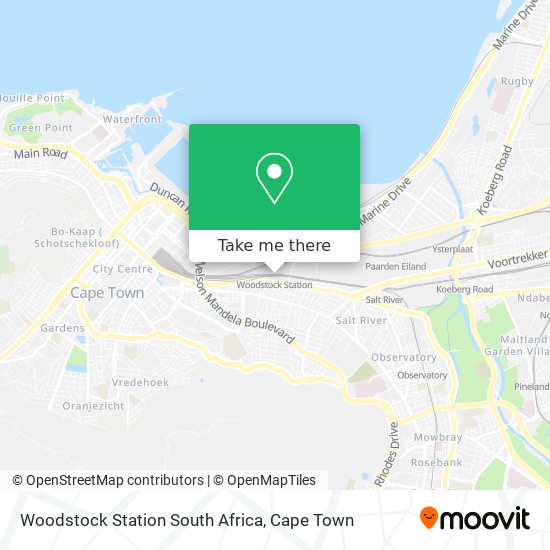 Woodstock Station South Africa map