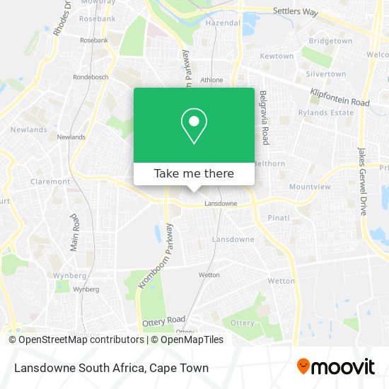 Lansdowne South Africa map