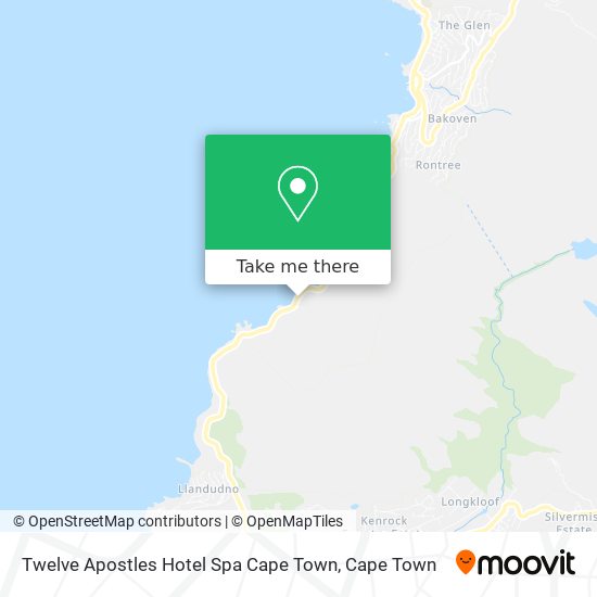 Twelve Apostles Hotel Spa Cape Town map