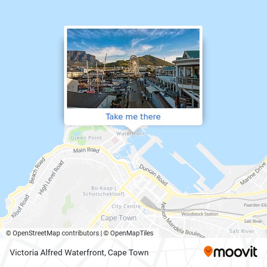 Victoria Alfred Waterfront map