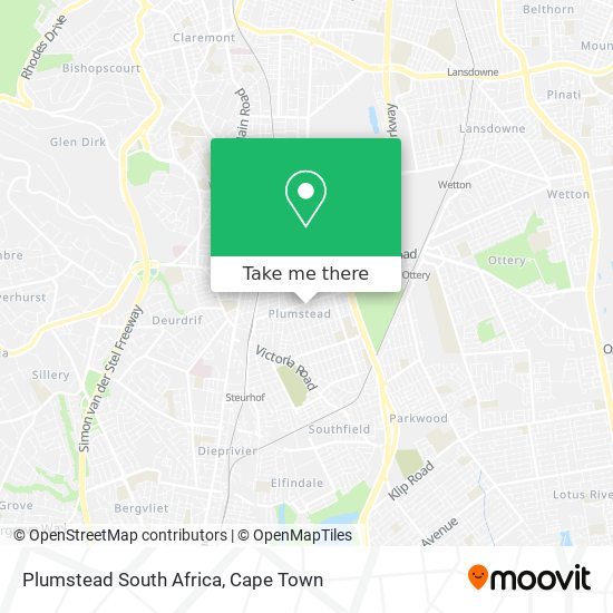 Plumstead South Africa map