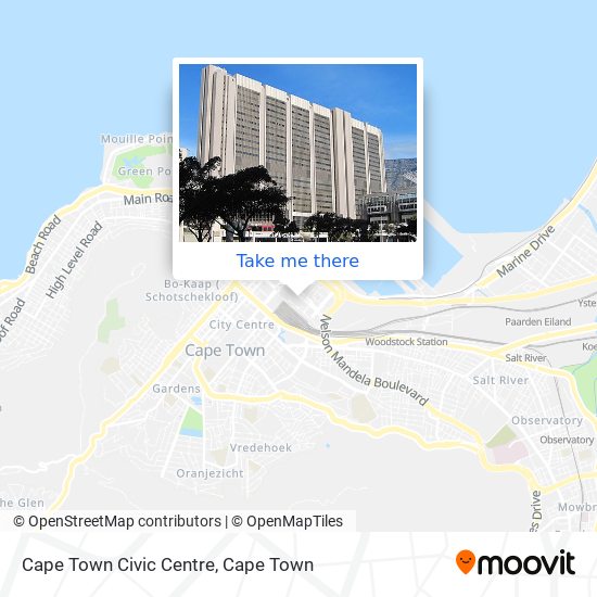 Cape Town Civic Centre map